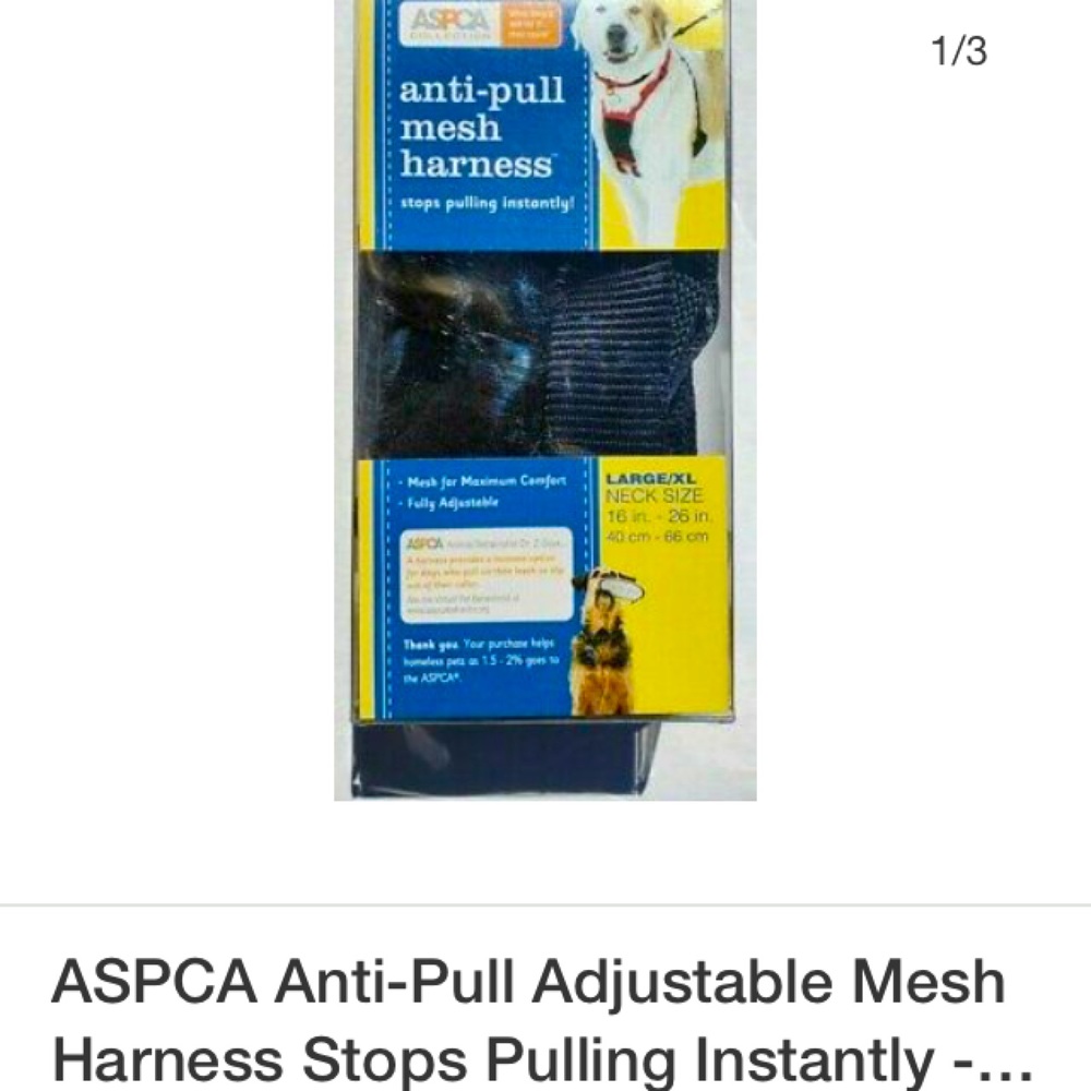 ASPCA adjustable, anti-pull, mesh harness. UEC!